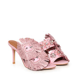 Mules in rafia 5595798999 PINK KURT GEIGER 