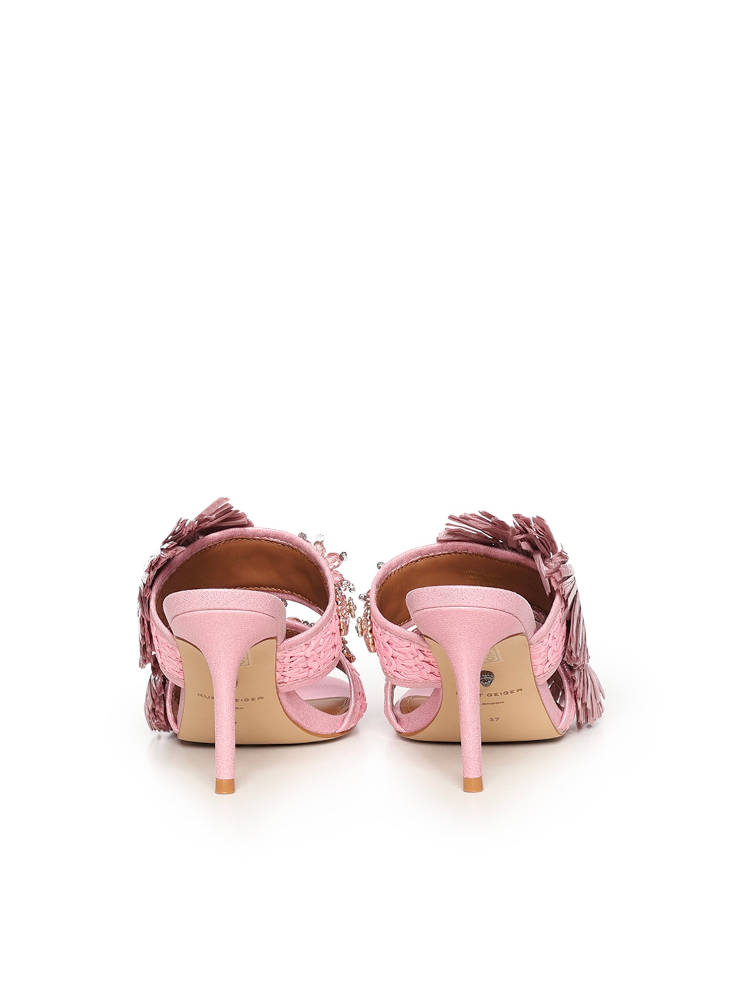 Mules in rafia 5595798999 PINK KURT GEIGER 