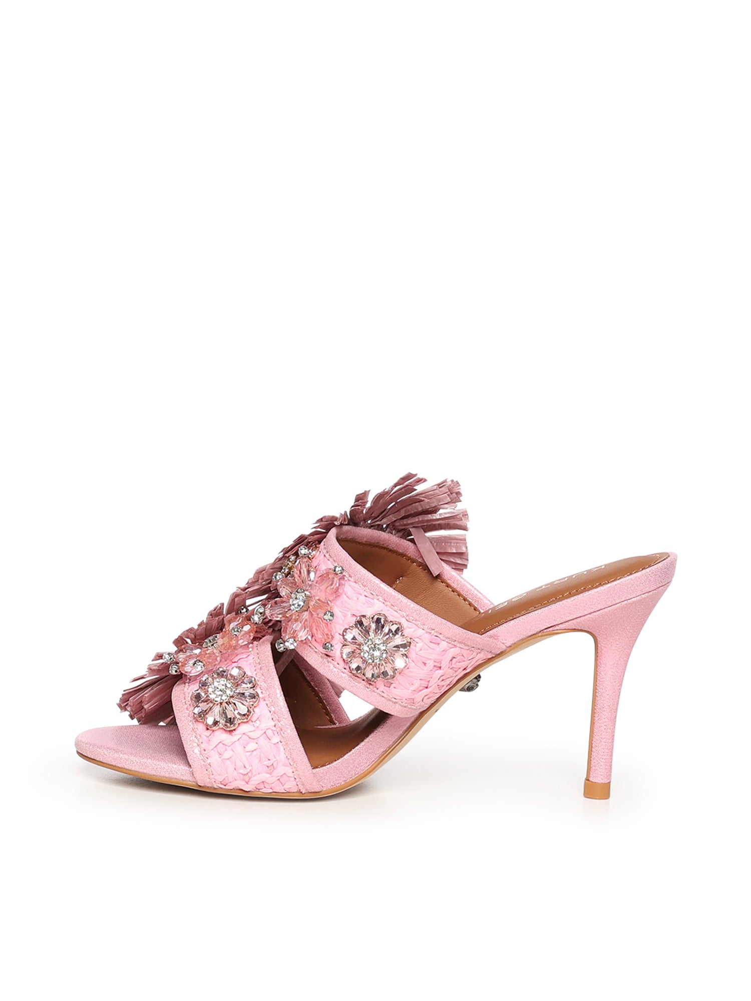 Mules in rafia 5595798999 PINK KURT GEIGER 