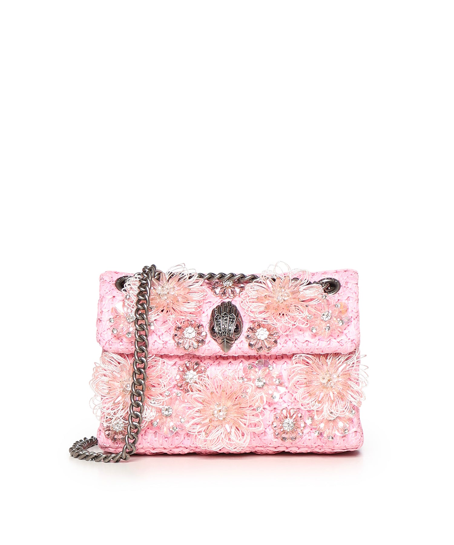 Borsa mini Kensington in rafia 5603498999 PINK KURT GEIGER 