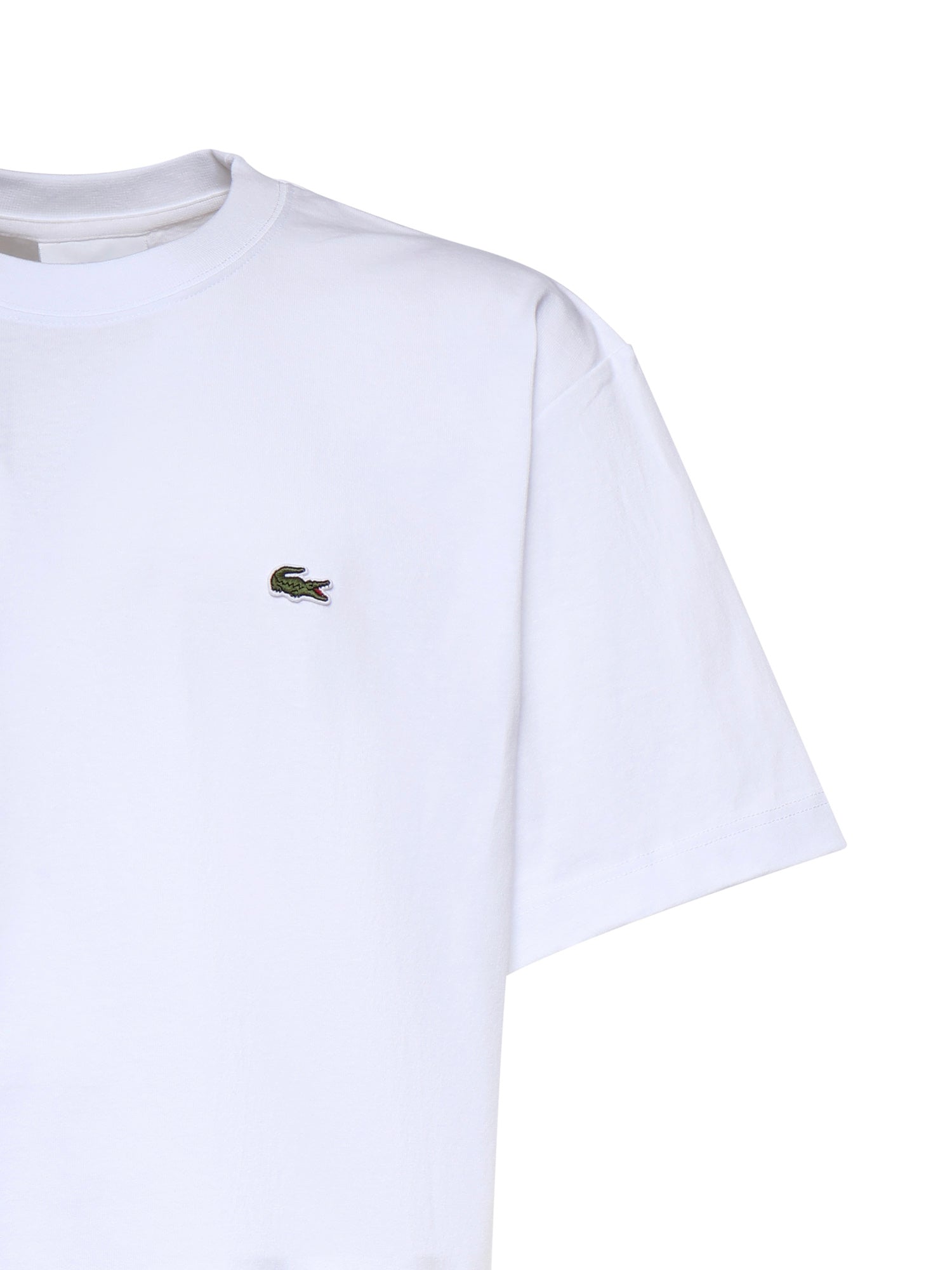 T-shirt in cotone con logo TH0876 001 LACOSTE 