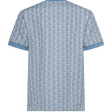 T-shirt in jacquard con monogramma<BR/> TH1197 1QI LACOSTE 