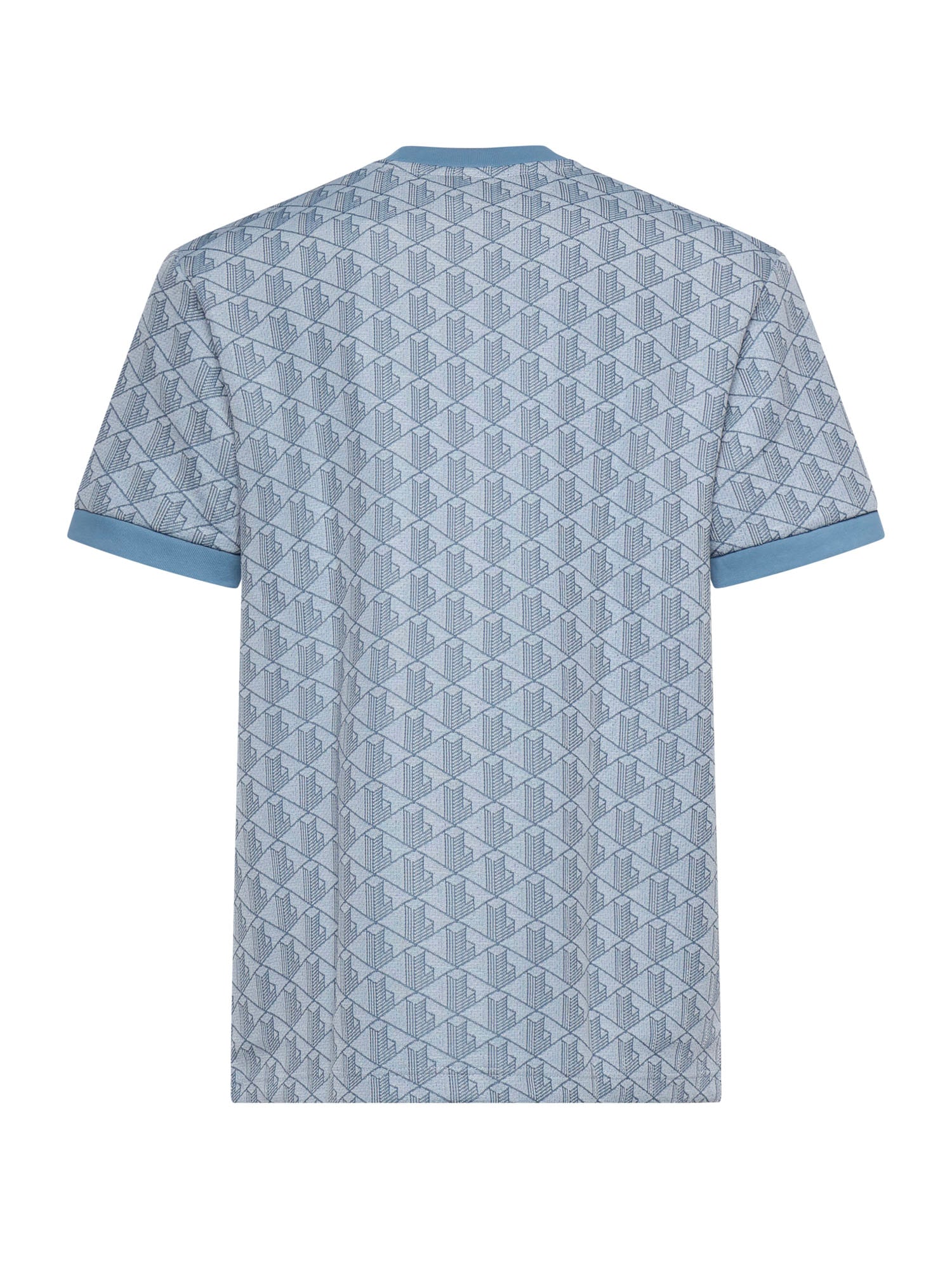 T-shirt in jacquard con monogramma<BR/> TH1197 1QI LACOSTE 