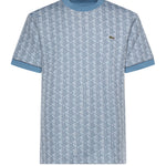 T-shirt in jacquard con monogramma<BR/> TH1197 1QI LACOSTE 