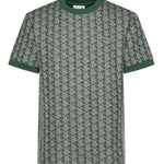 T-shirt in jacquard con monogramma<BR/> TH1197 D1R LACOSTE 