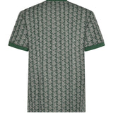 T-shirt in jacquard con monogramma<BR/> TH1197 D1R LACOSTE 