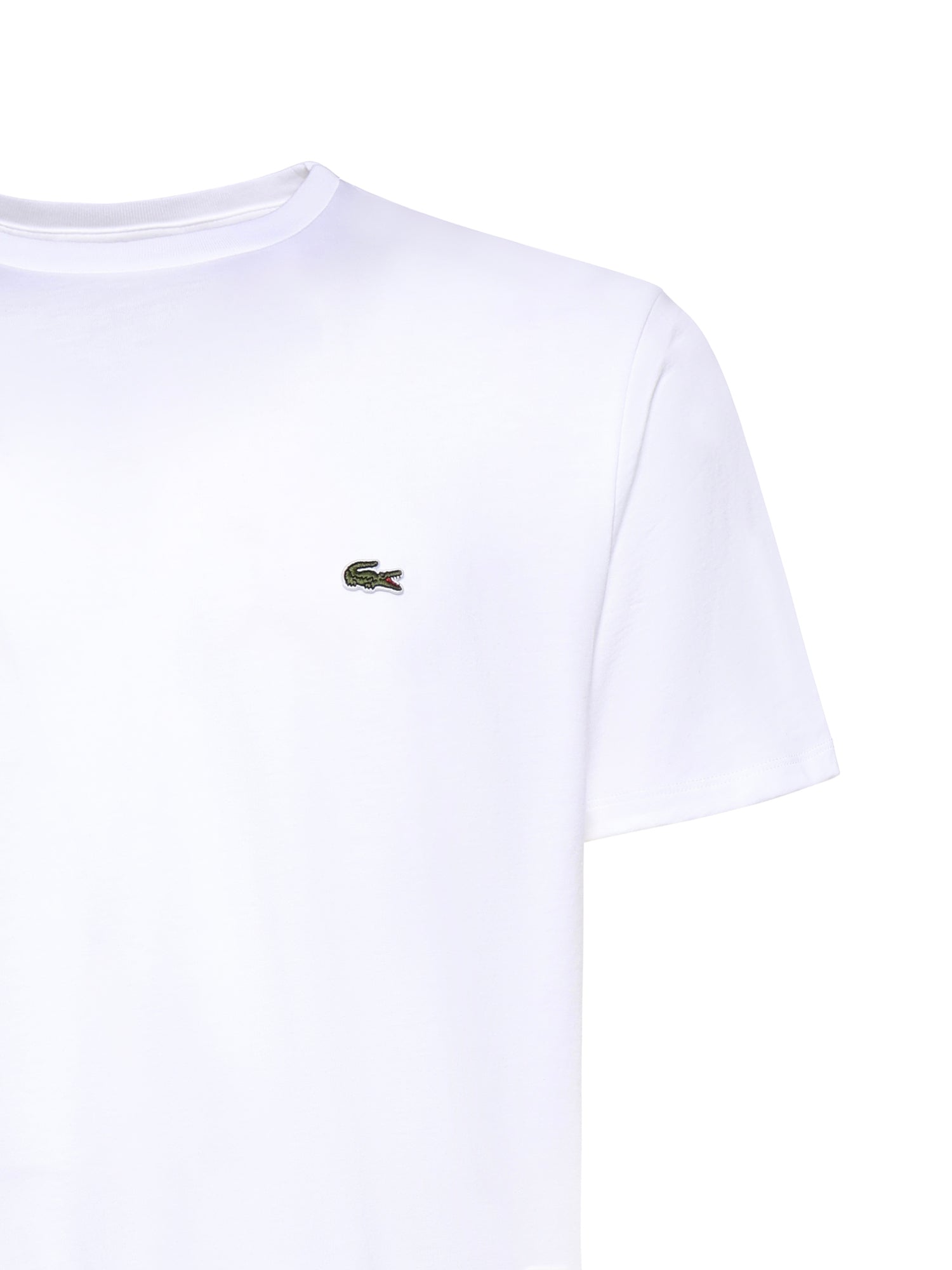 T-shirt in cotone con logo TH6709 001 LACOSTE 