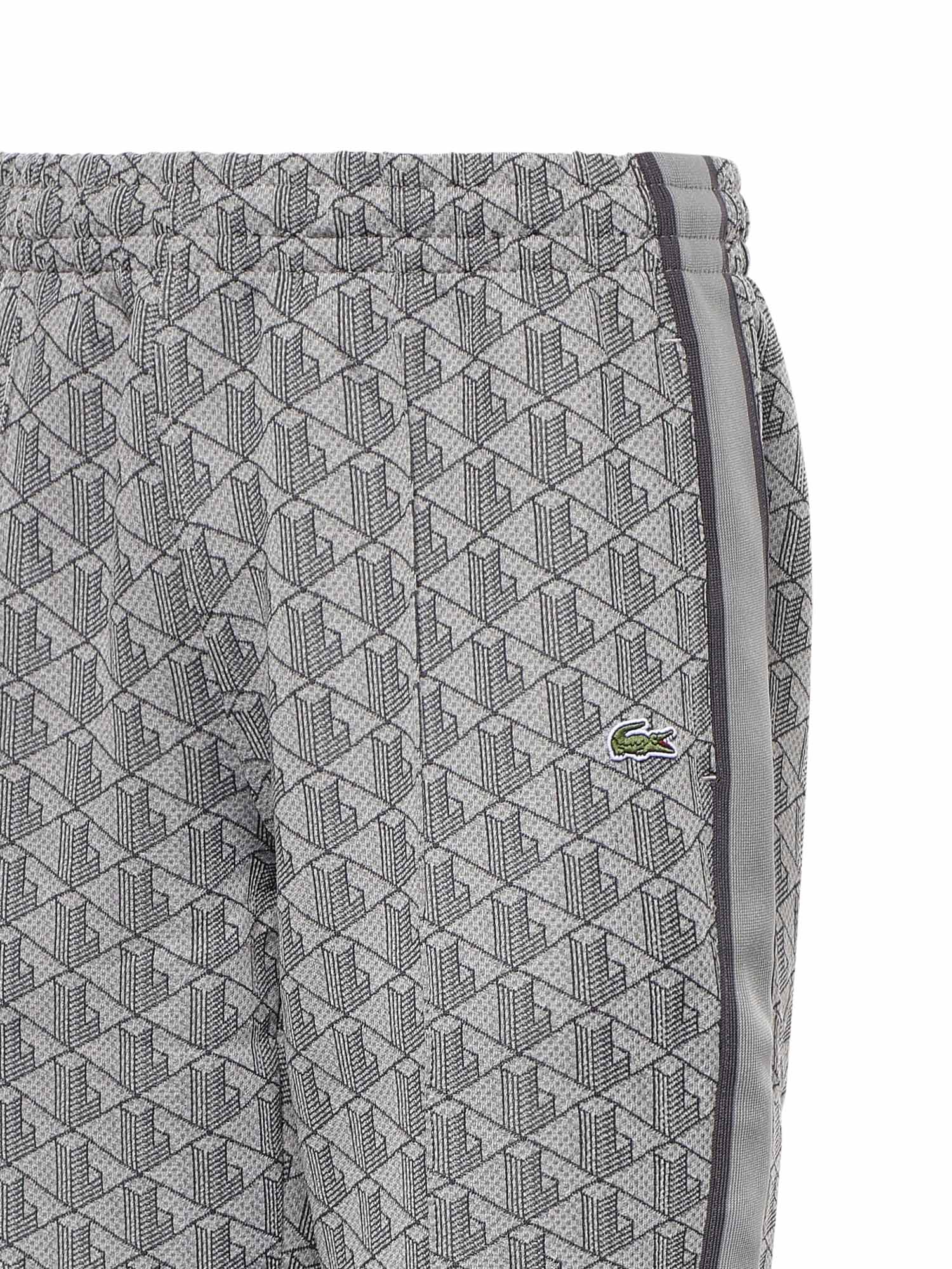 Pantalone jogger con monogramma jacquard XH1440 41I LACOSTE 