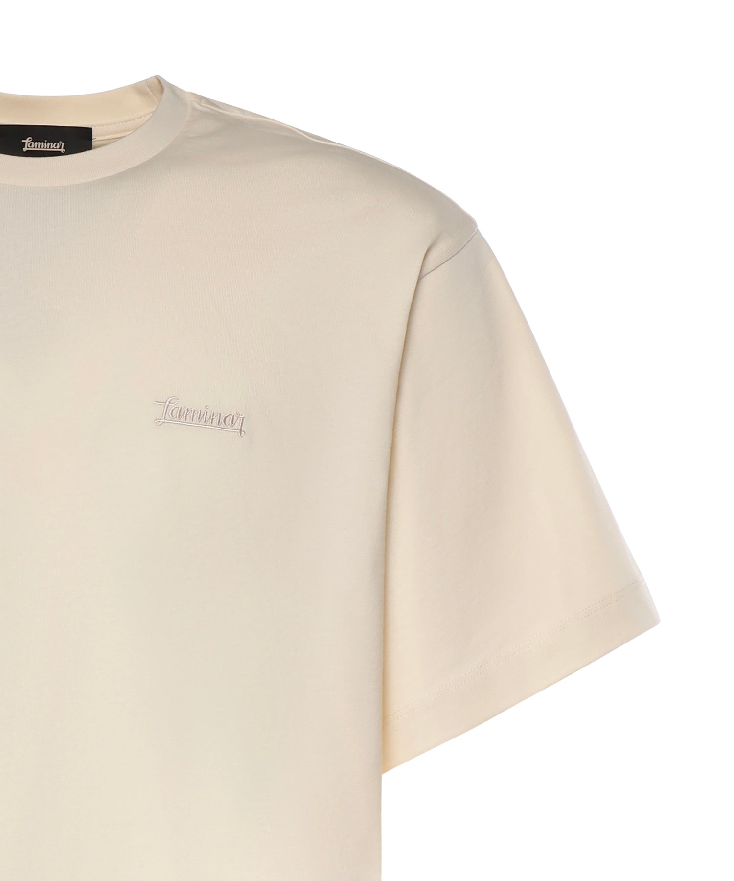 T-shirt in compact jersey con stampa JG00079UL 520001200 LAMINAR 