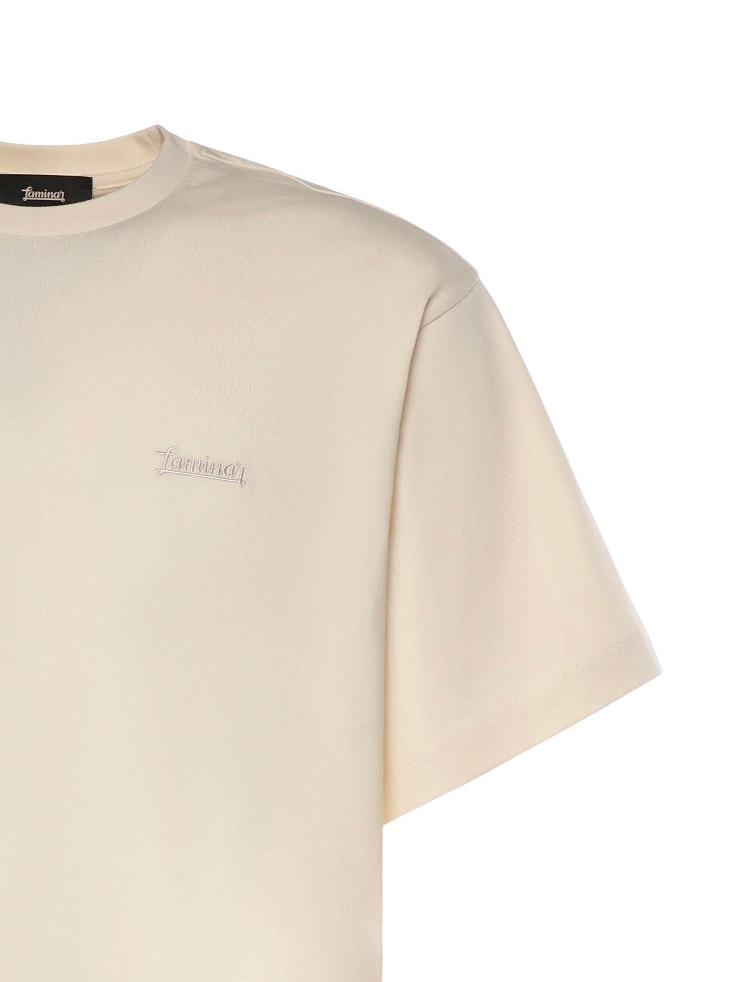 T-shirt in compact jersey con stampa JG00079UL 520001200 LAMINAR 