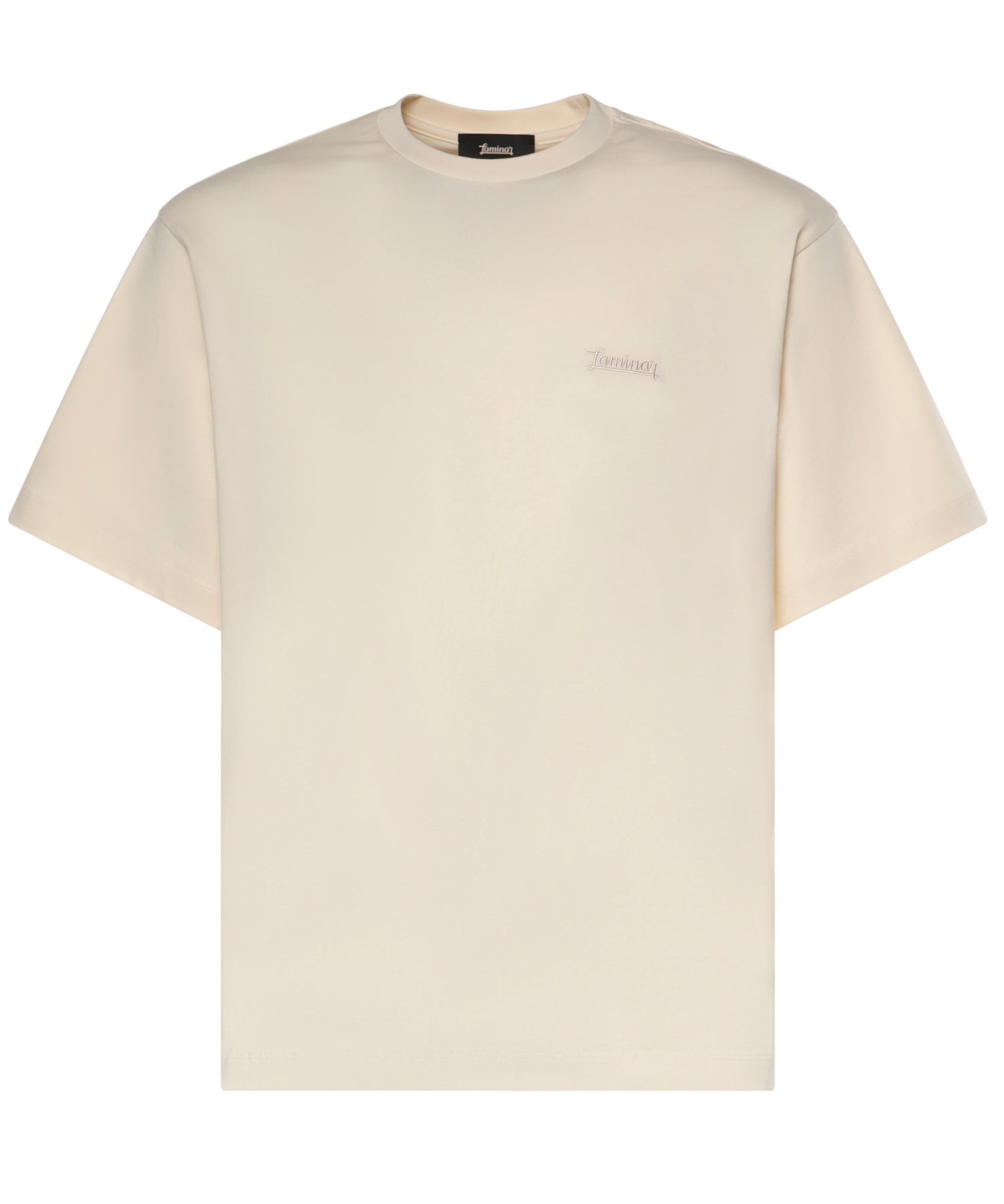 T-shirt in compact jersey con stampa JG00079UL 520001200 LAMINAR 