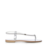 Sandali in pelle con cristalli 53TCM SILVER LAS MEDITERRANEAS 