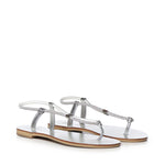 Sandali in pelle con cristalli 53TCM SILVER LAS MEDITERRANEAS 