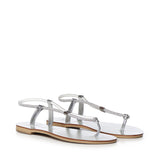 Sandali in pelle con cristalli 53TCM SILVER LAS MEDITERRANEAS 