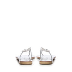 Sandali in pelle con cristalli 53TCM SILVER LAS MEDITERRANEAS 
