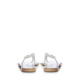 Sandali in pelle con cristalli 53TCM SILVER LAS MEDITERRANEAS 
