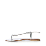 Sandali in pelle con cristalli 53TCM SILVER LAS MEDITERRANEAS 
