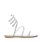 Sandali in pelle con cristalli 64CEM SILVER LAS MEDITERRANEAS 
