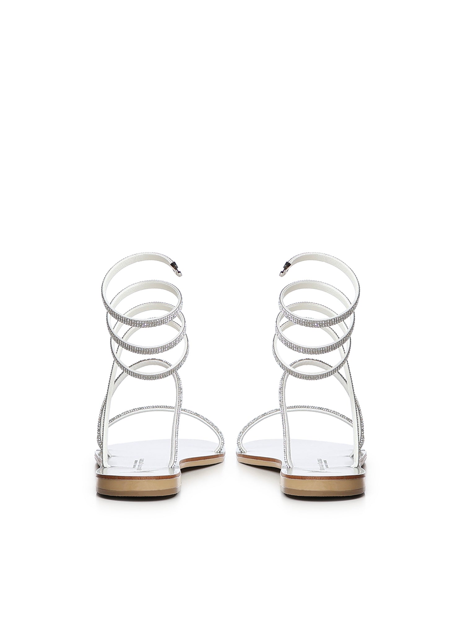 Sandali in pelle con cristalli 64CEM SILVER LAS MEDITERRANEAS 