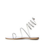 Sandali in pelle con cristalli 64CEM SILVER LAS MEDITERRANEAS 