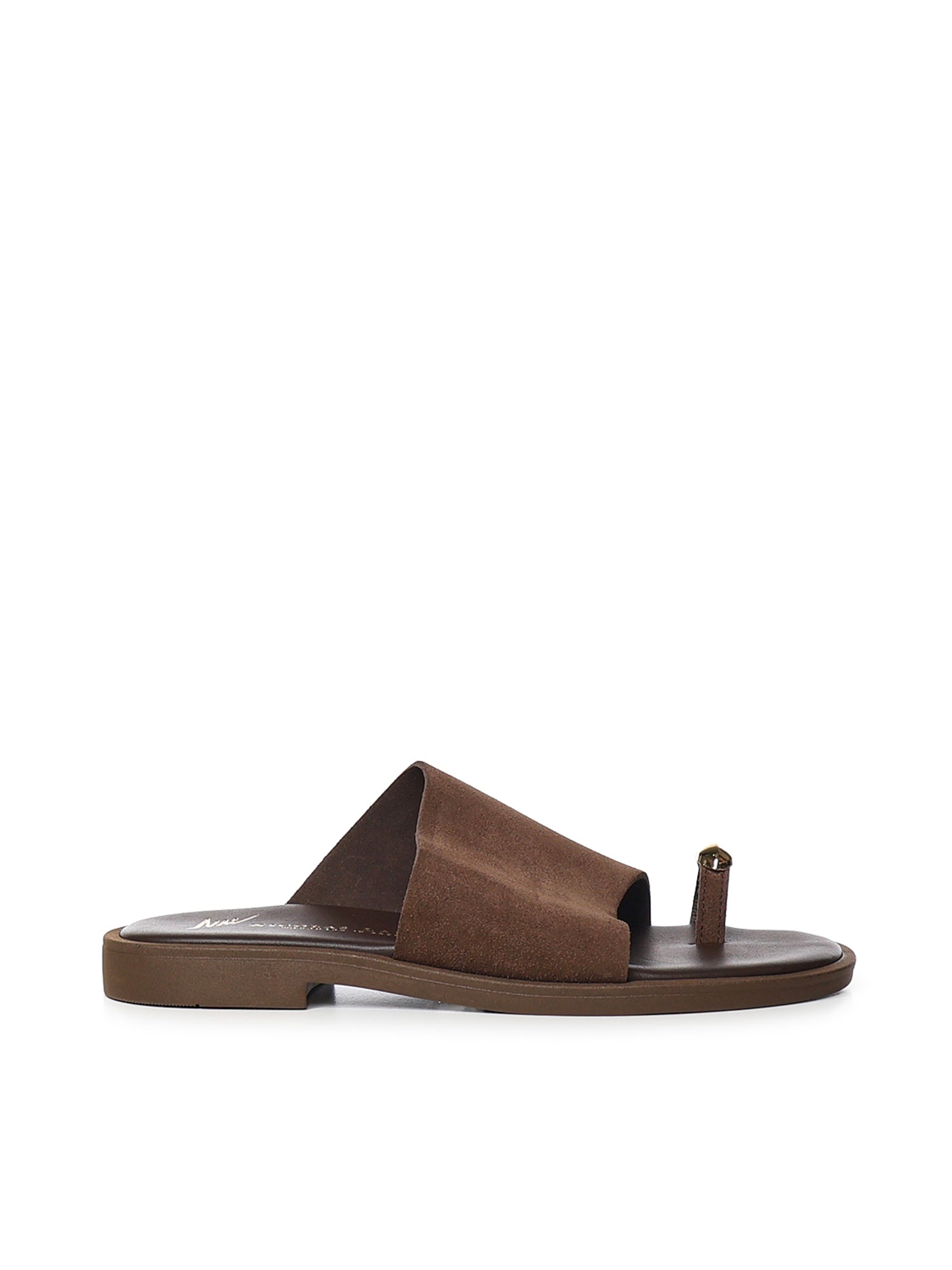 Sandali in suede V325A BROWN/GOLD LAS MEDITERRANEAS 