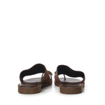 Sandali in suede V325A BROWN/GOLD LAS MEDITERRANEAS 