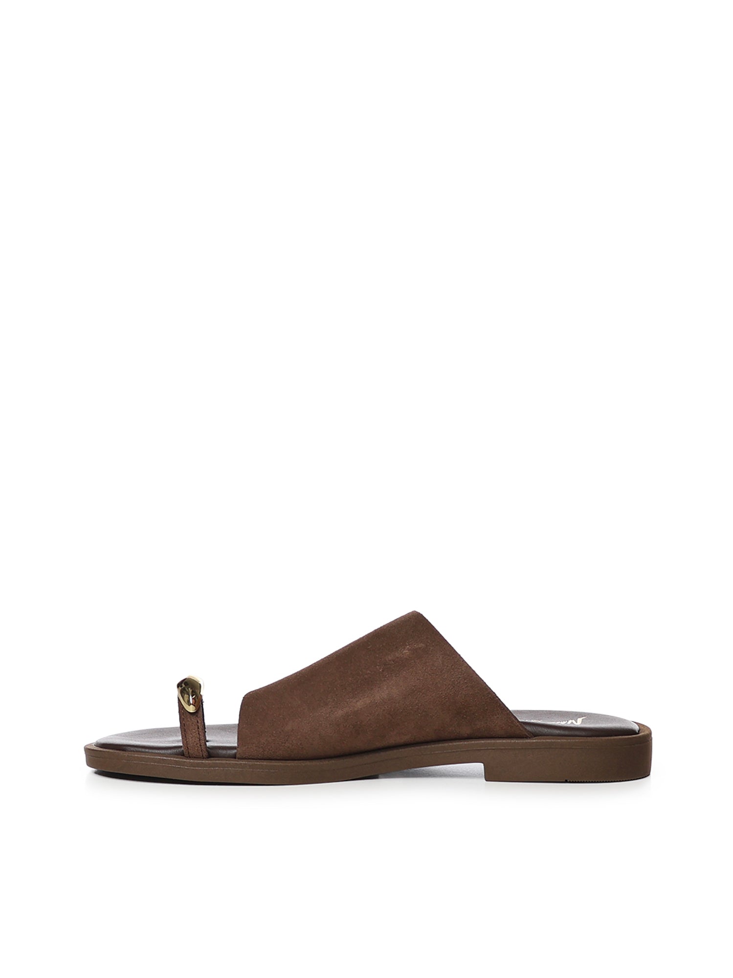 Sandali in suede V325A BROWN/GOLD LAS MEDITERRANEAS 