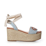 Sandali in denim con zeppa SA6085TX523 S1106 LIU JO 