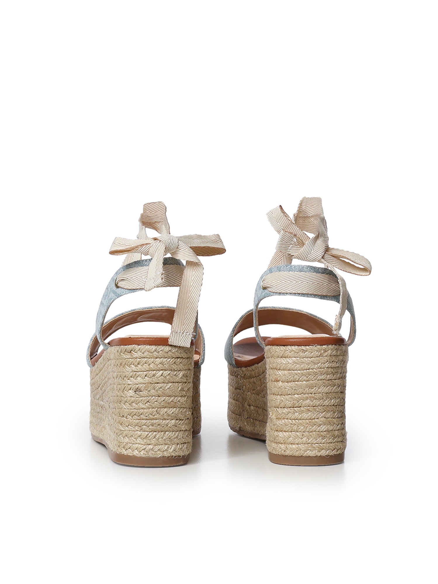 Sandali in denim con zeppa SA6085TX523 S1106 LIU JO 
