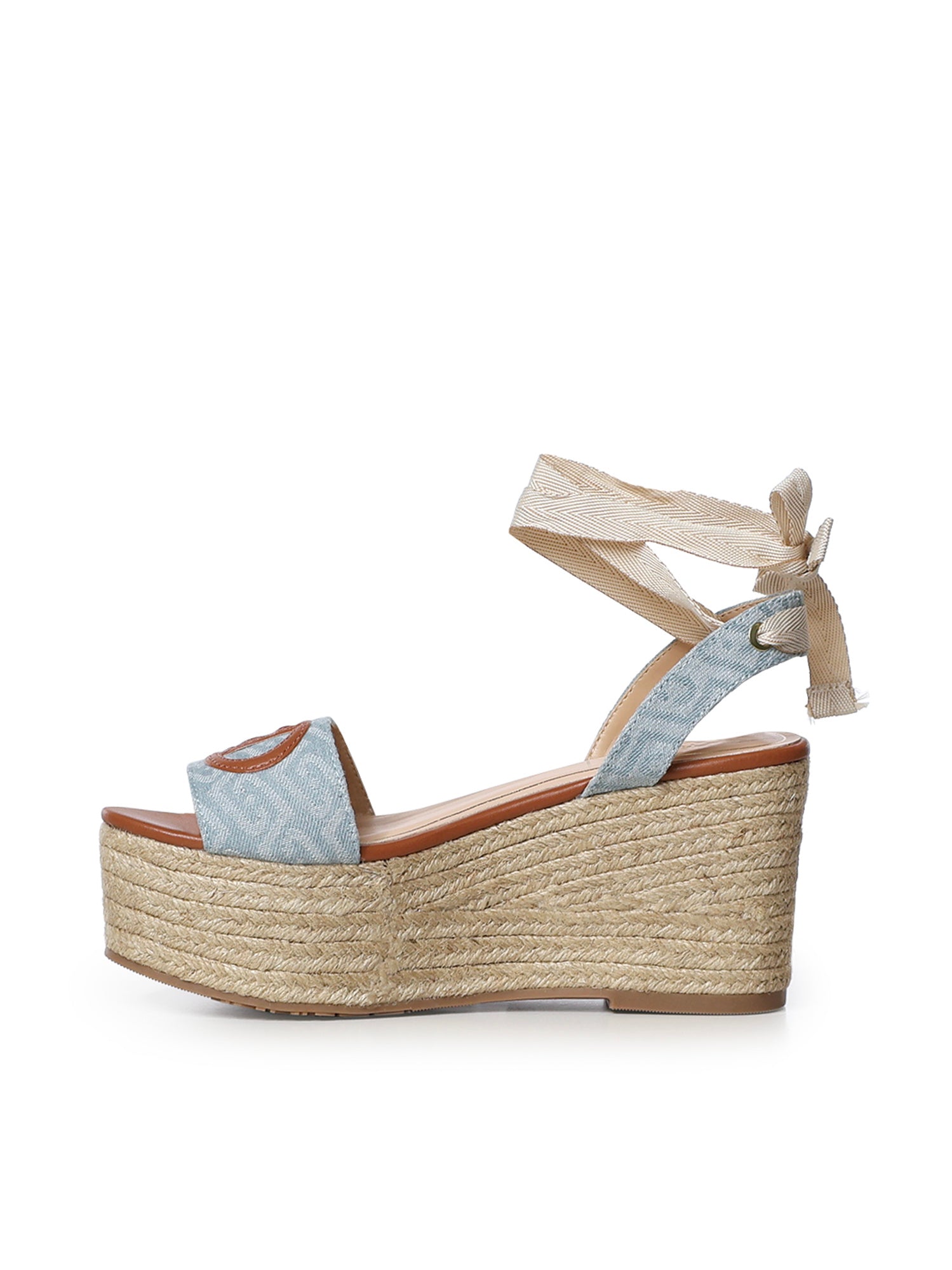Sandali in denim con zeppa SA6085TX523 S1106 LIU JO 