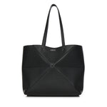 Borsa Tote Puzzle Fold media in pelle di vitello A779PEWX04 1100 LOEWE 