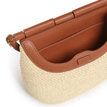 Borsa Pescador media in rafia e pelle AFSHFSHX02 2435 LOEWE 