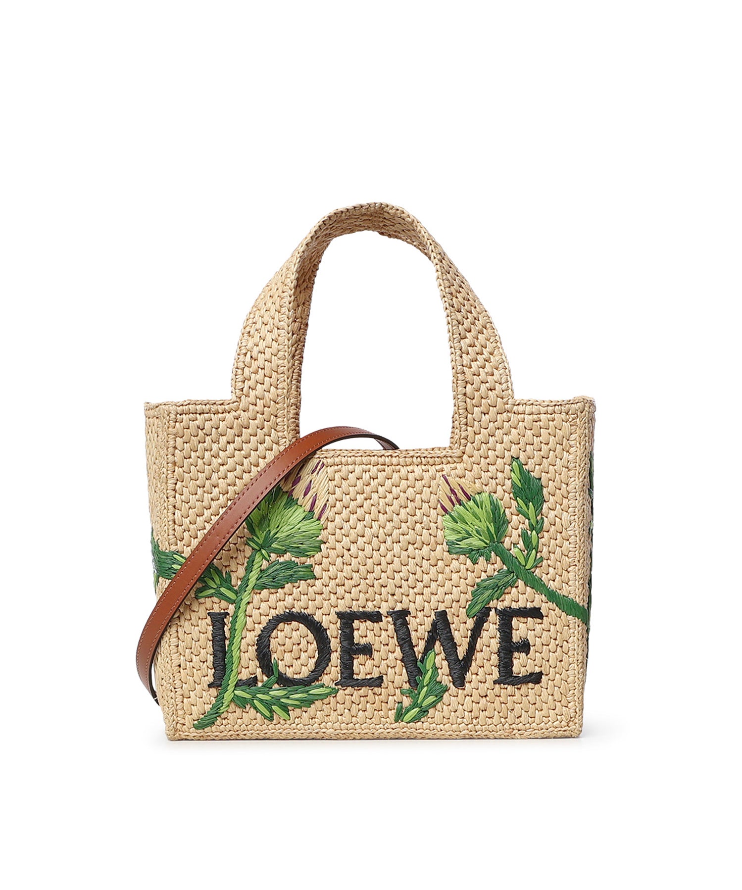 Borsa tote LOEWE Font piccola in rafia ALF1B59X33 2656 LOEWE 