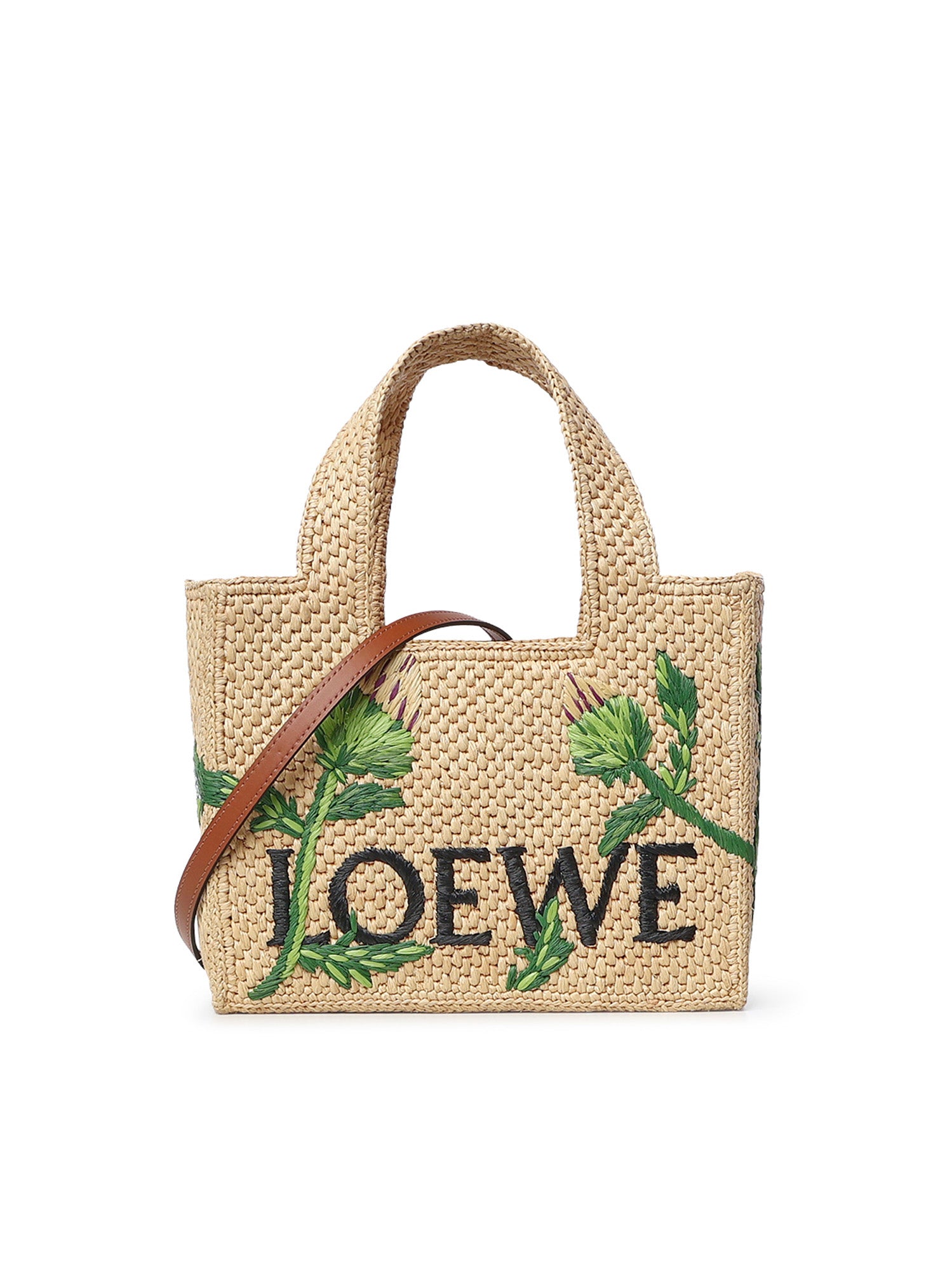 Borsa tote LOEWE Font piccola in rafia ALF1B59X33 2656 LOEWE 
