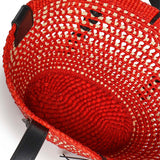 Borsa cesto Braid piccola in palma Iraca e pelle di vitello ASCPIBSX01 7116 LOEWE 