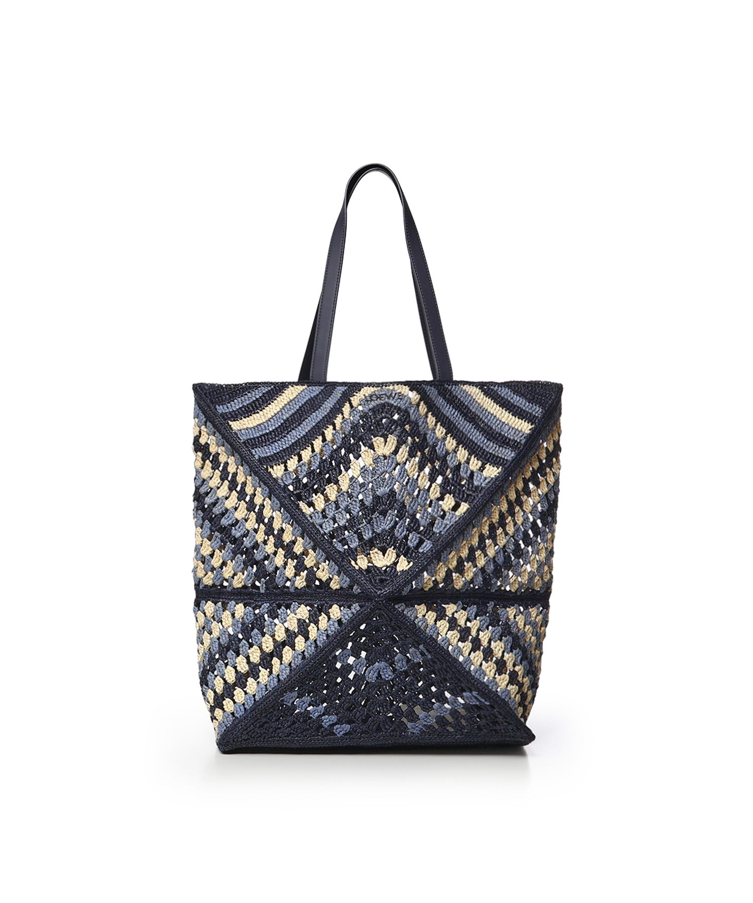 Borsa tote Puzzle Fold XL in rafia B779Q18X57 0150 LOEWE 