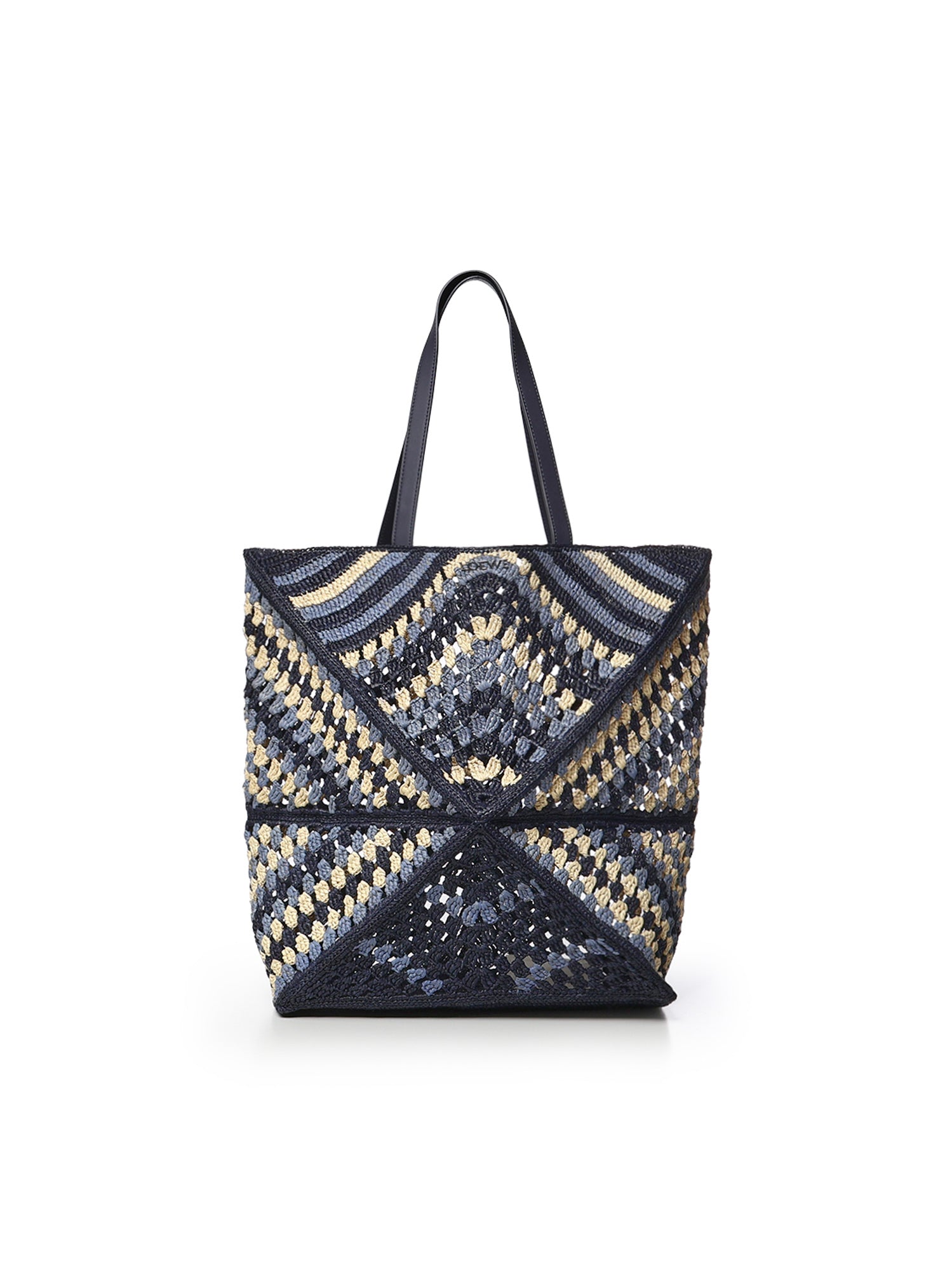 Borsa tote Puzzle Fold XL in rafia B779Q18X57 0150 LOEWE 