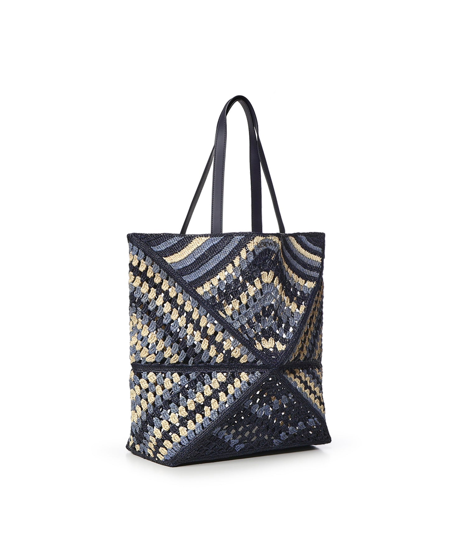 Borsa tote Puzzle Fold XL in rafia B779Q18X57 0150 LOEWE 