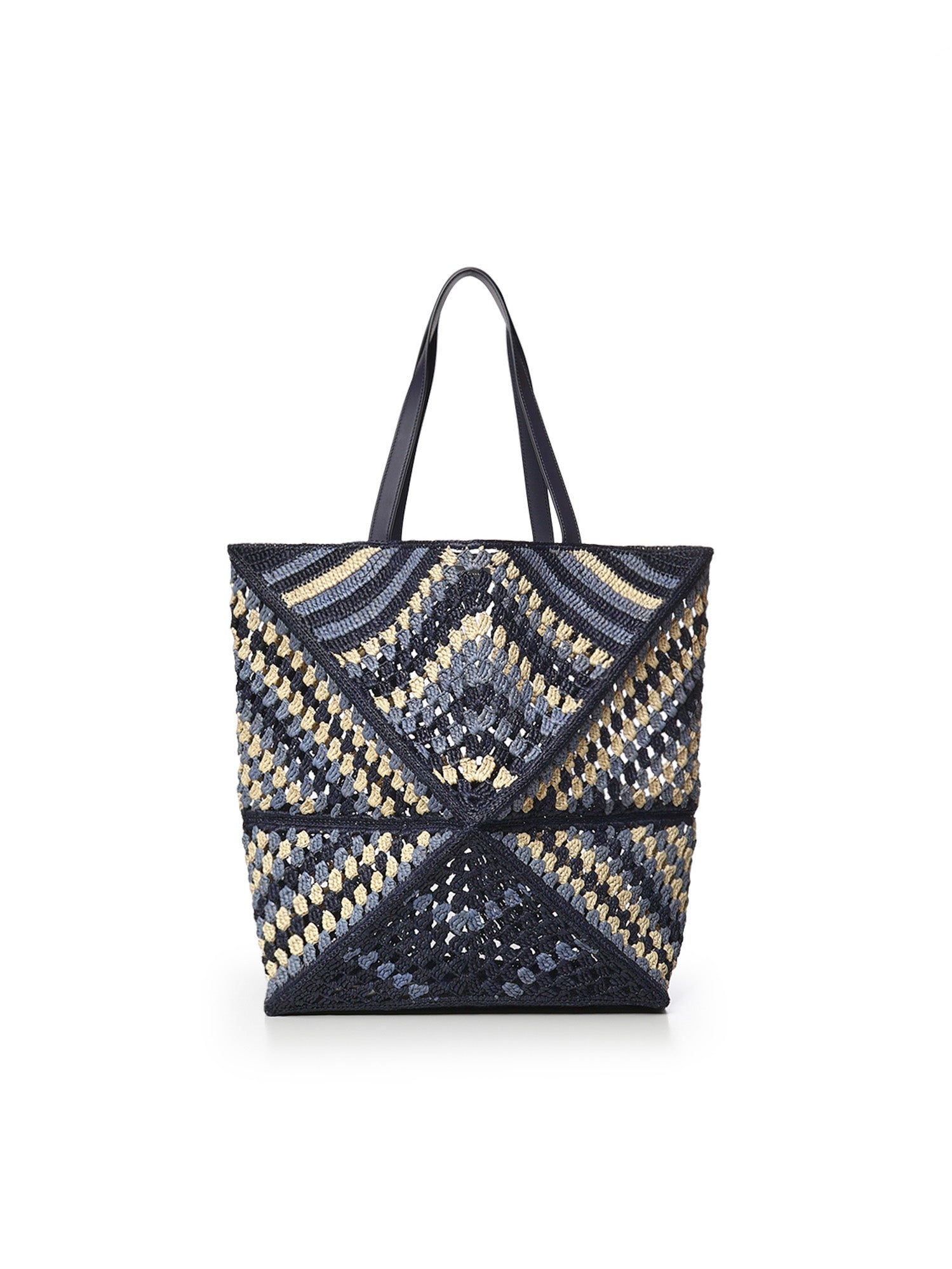 Borsa tote Puzzle Fold XL in rafia B779Q18X57 0150 LOEWE 