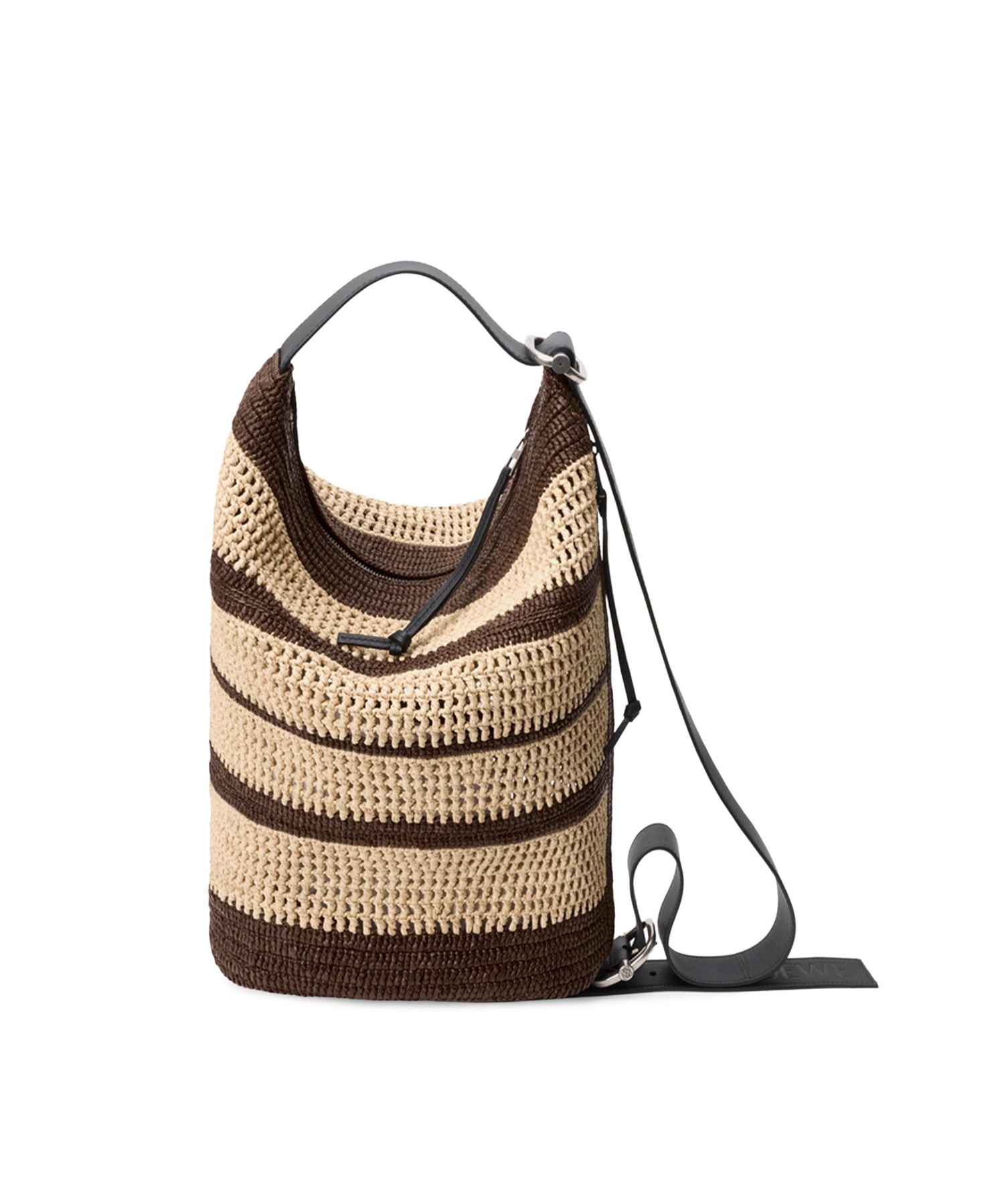 Borsa a secchiello Loop in rafia BB22LBMX04 9587 LOEWE 
