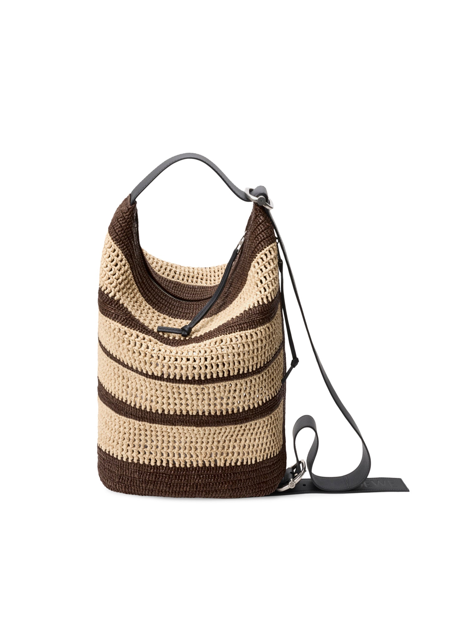 Borsa a secchiello Loop in rafia BB22LBMX04 9587 LOEWE 