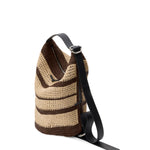 Borsa a secchiello Loop in rafia BB22LBMX04 9587 LOEWE 