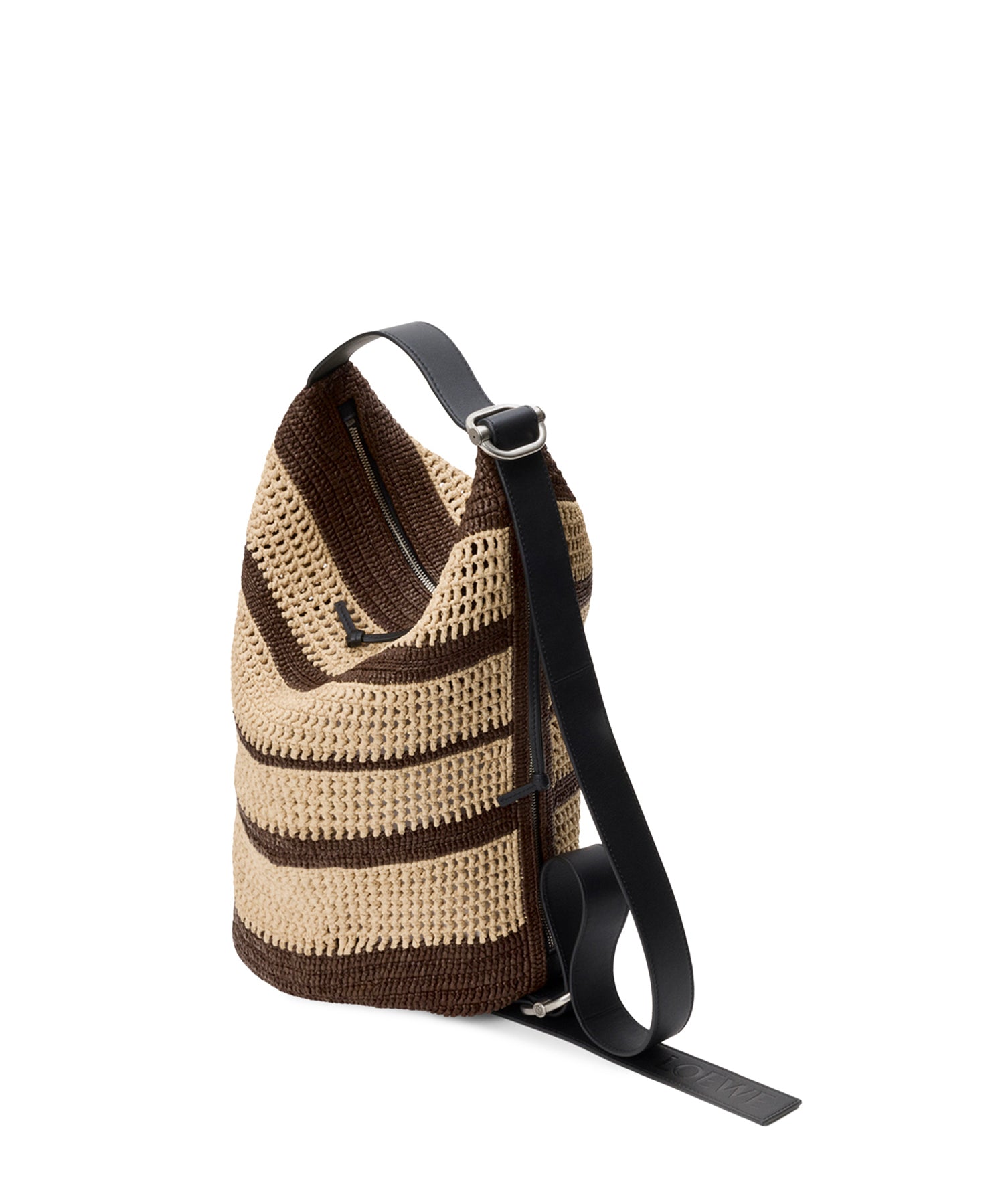 Borsa a secchiello Loop in rafia BB22LBMX04 9587 LOEWE 