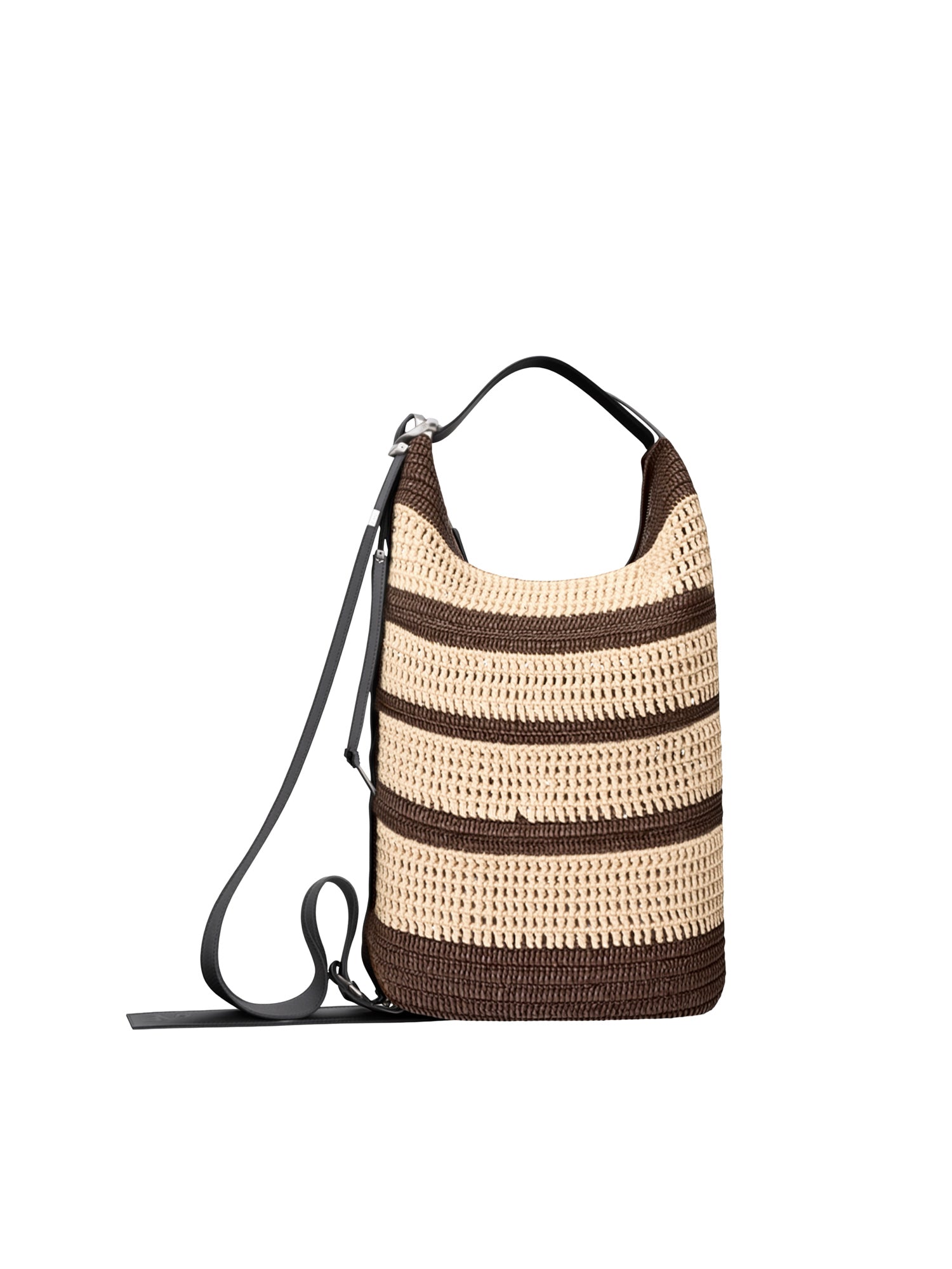 Borsa a secchiello Loop in rafia BB22LBMX04 9587 LOEWE 