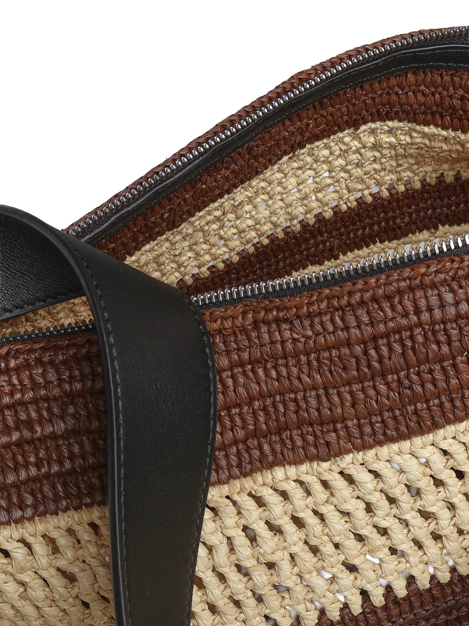Borsa a secchiello Loop in rafia BB22LBMX04 9587 LOEWE 
