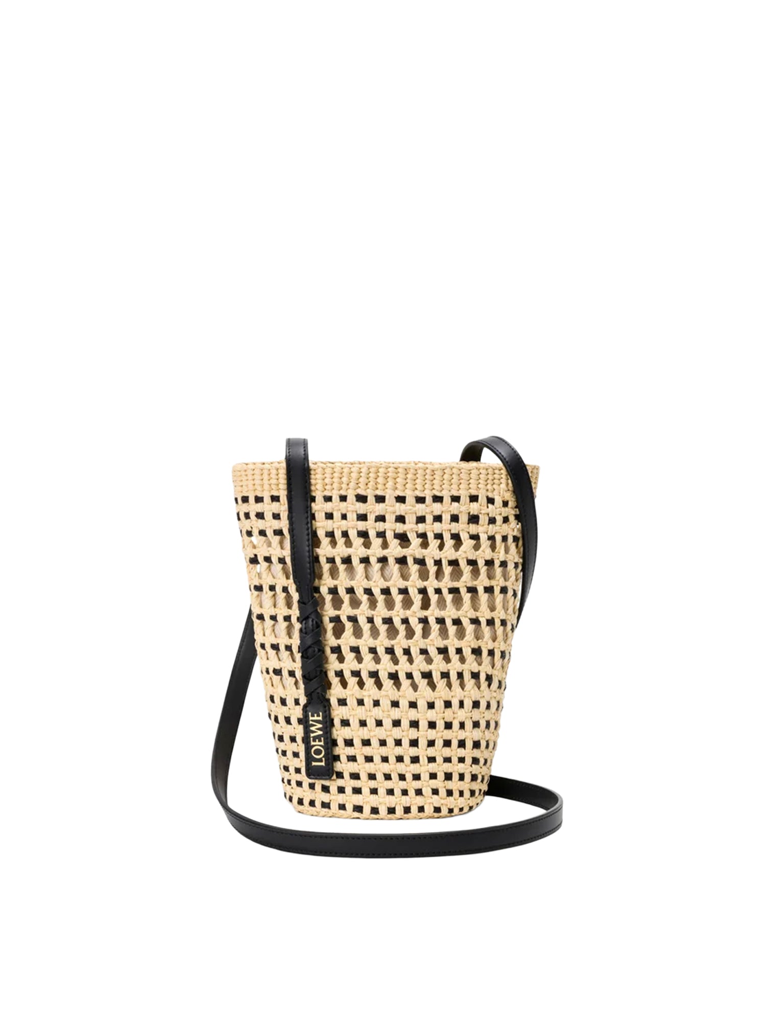 Borsa Braid in palma Iraca e pelle di vitello C630IMBX01 2165 LOEWE 