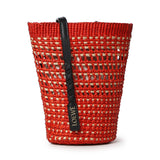 Borsa Braid media in palma Iraca e pelle di vitello C630IMBX02 7116 LOEWE 
