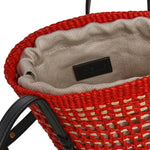 Borsa Braid media in palma Iraca e pelle di vitello C630IMBX02 7116 LOEWE 