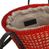 Borsa Braid media in palma Iraca e pelle di vitello C630IMBX02 7116 LOEWE 