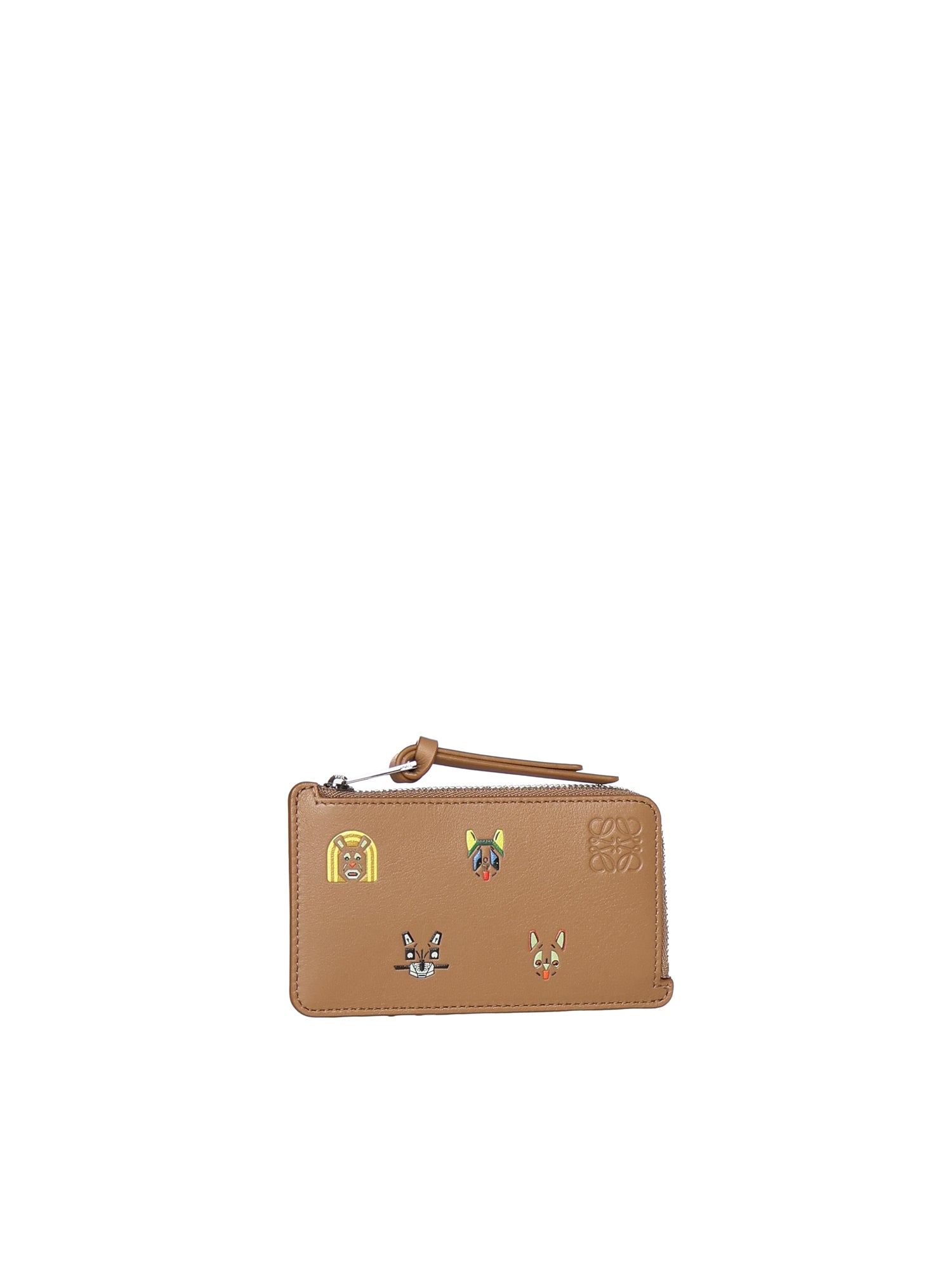 Portacarte con portamonete Cats in pelle di vitello<BR/><BR/> C643Z40XAH 9579 LOEWE 